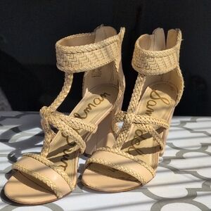 Sam Edelman Beige Braided Strap Sandals